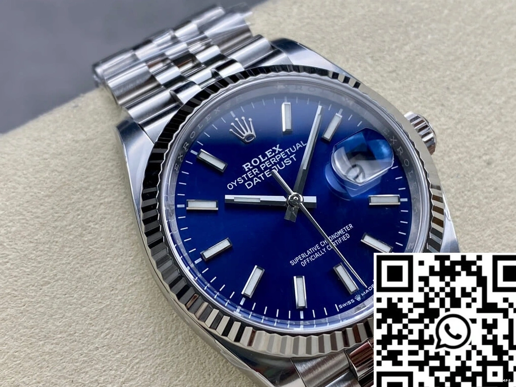 Datejust Clean Dial Blue M126234-0017 Rolex 36MM Factory 0405
